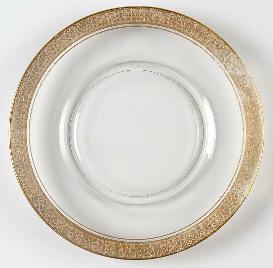 Rambler Rose 1125 Gold Luncheon Plate by Glastonbury - Lotus-1