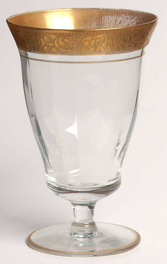 Rambler Rose 1125 Gold Juice Glass by Glastonbury - Lotus-1