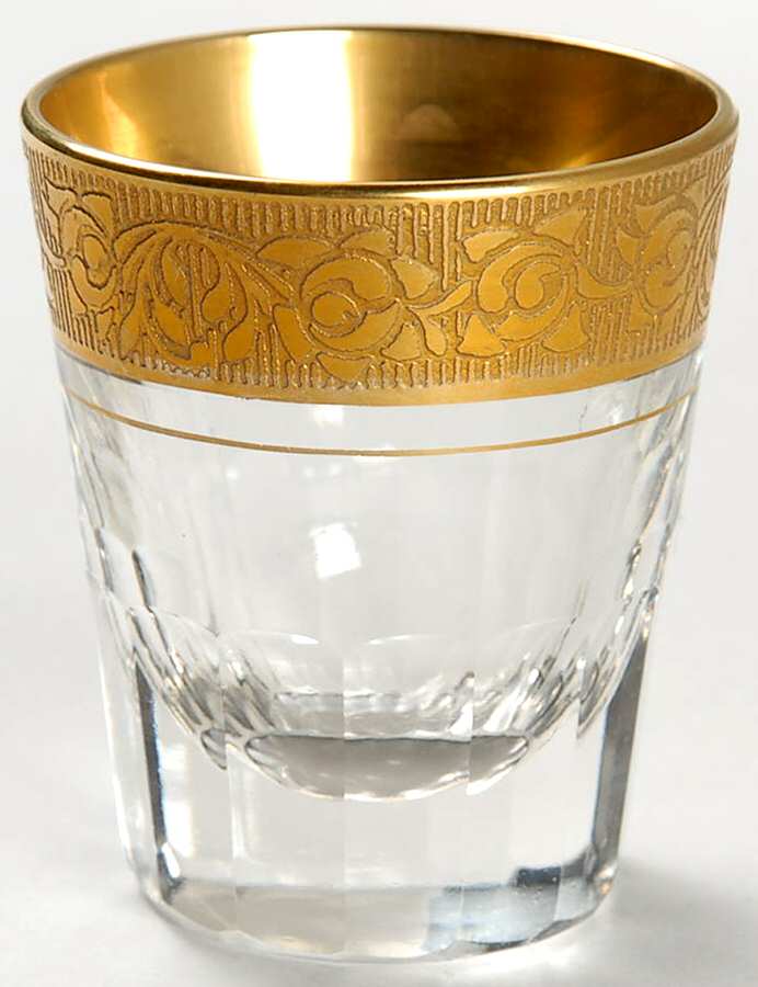 Rambler Rose 1125 Gold Whiskey Glass by Glastonbury - Lotus-1