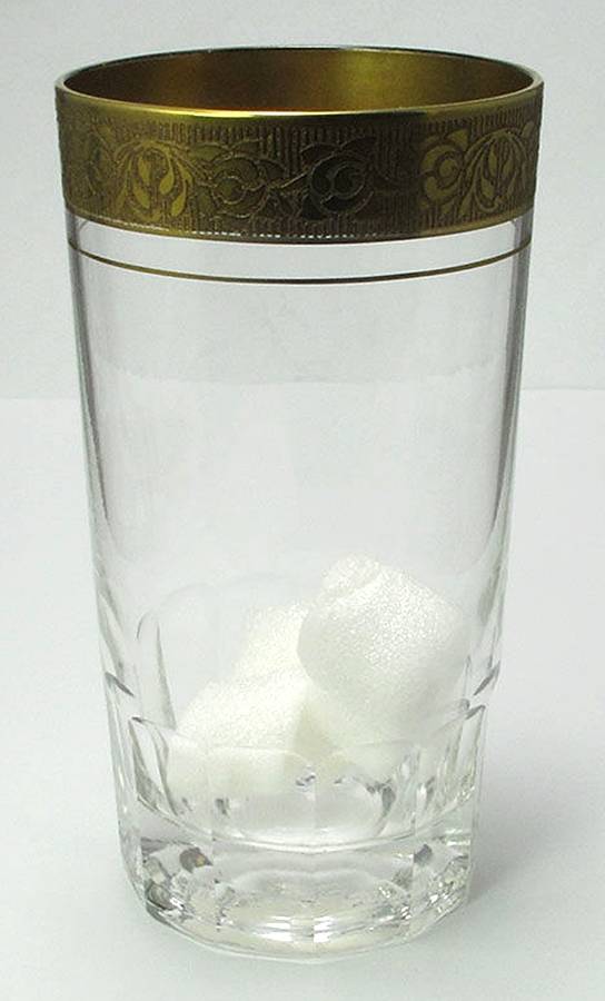 Rambler Rose 35 Gold (Non Optic) Tall Flat Tumbler by Glastonbury - Lotus-1