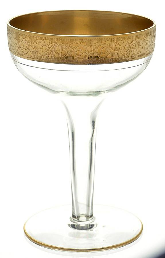 Rambler Rose 35 Gold (Non Optic) Tall Hollow Stem Champagne by Glastonbury - Lotus-1