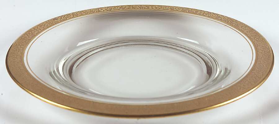 Rambler Rose 35 Gold (Non Optic) Luncheon Plate by Glastonbury - Lotus-1