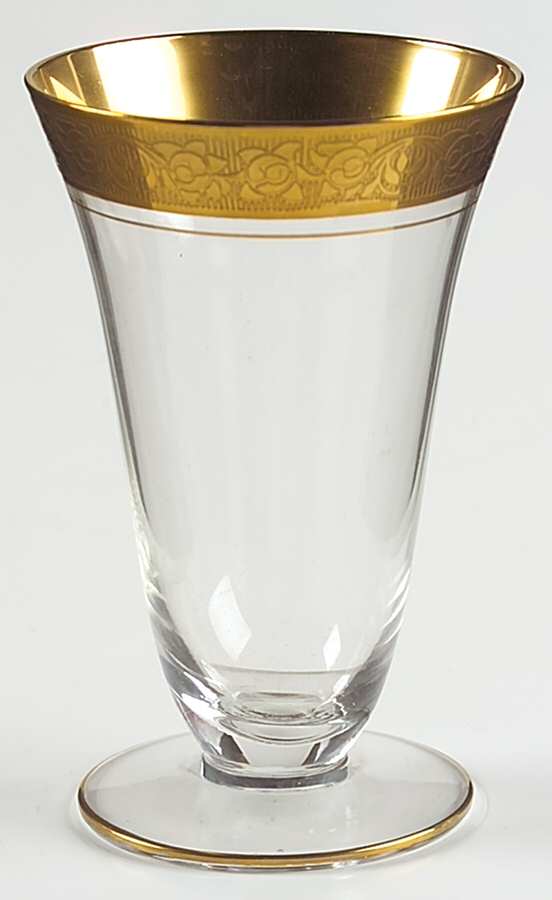 Rambler Rose 35 Gold (Non Optic) 8 Oz Footed Tumbler by Glastonbury - Lotus-1
