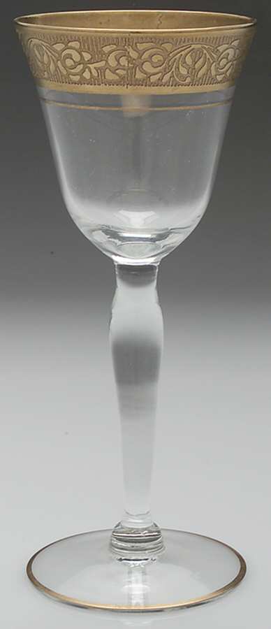 Rambler Rose 35 Gold (Non Optic) Wine Glass by Glastonbury - Lotus-1