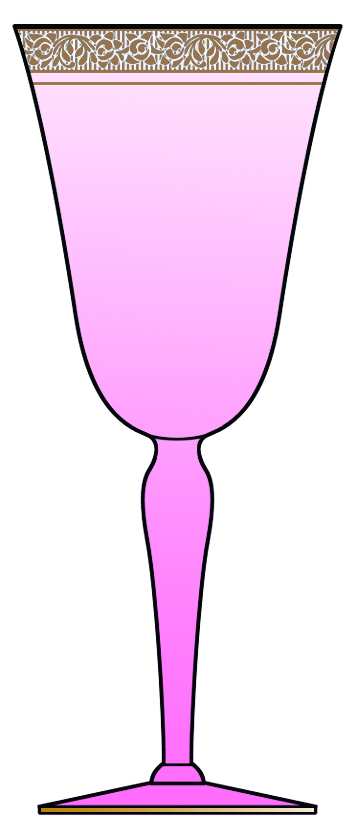 Rambler Rose 35 Rose Tint Water Goblet by Glastonbury - Lotus-1
