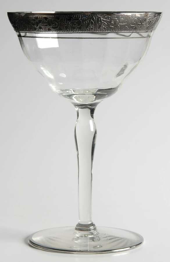 Rambler Rose 1125 Platinum Champagne/Tall Sherbet by Glastonbury - Lotus-1