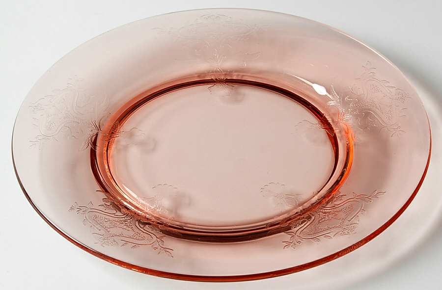 Revere (Stem 24, Pink Stem) 7" Salad Plate by Glastonbury - Lotus-1