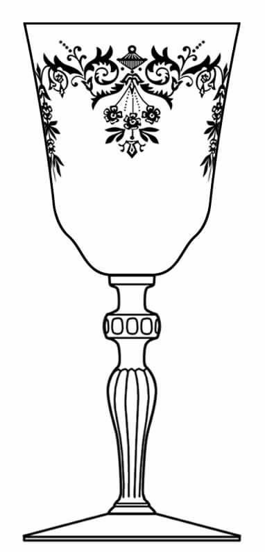 Revere Clear (Stem 79) Water Goblet by Glastonbury - Lotus-1