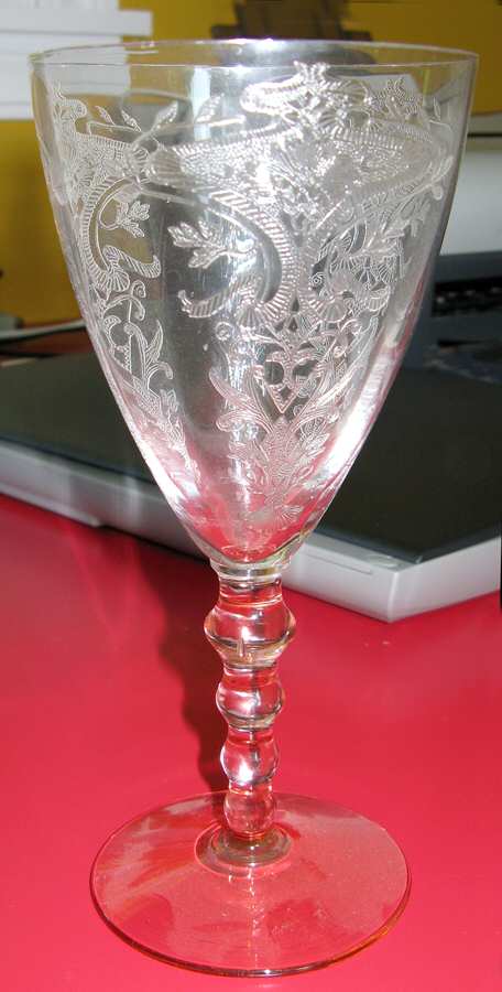 Revere Pink (Stem 24) Water Goblet by Glastonbury - Lotus-1