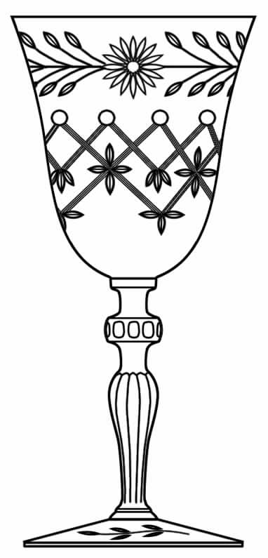 Ridgewood Water Goblet by Glastonbury - Lotus-1