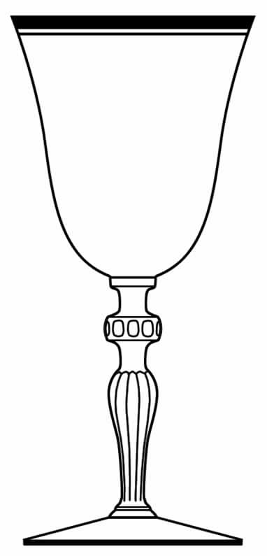 Roma Water Goblet by Glastonbury - Lotus-1