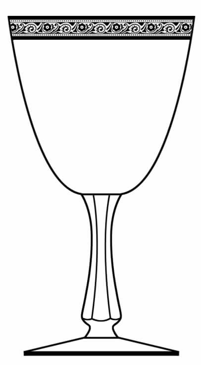 Rosedale Water Goblet by Glastonbury - Lotus-1