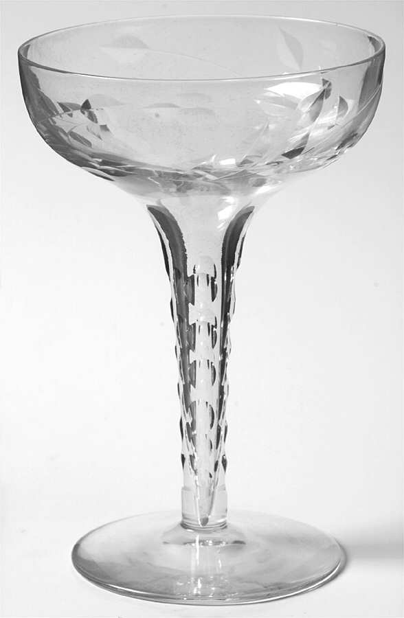 Serenity Tall Hollow Stem Champagne by Glastonbury - Lotus-1