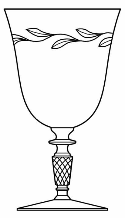 Serenade Water Goblet by Glastonbury - Lotus-1