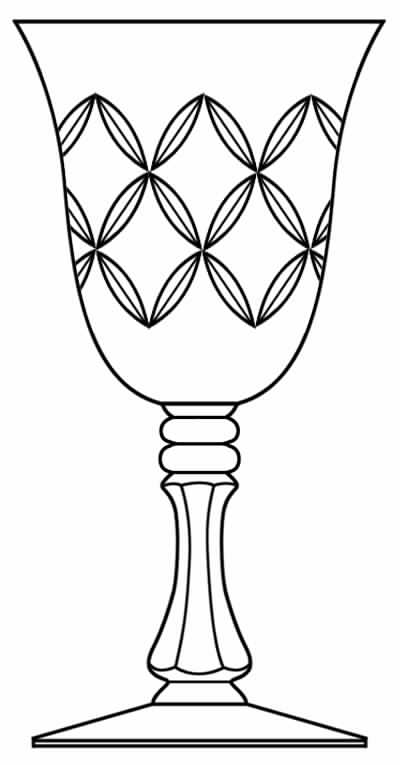 Sovereign (Stem 51) Water Goblet by Glastonbury - Lotus-1