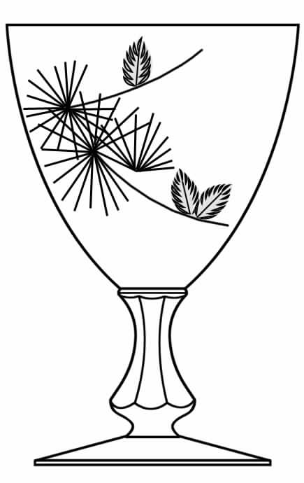 Spruce Water Goblet by Glastonbury - Lotus-1