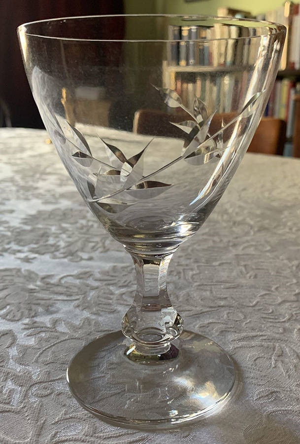 Springtime Water Goblet by Glastonbury - Lotus-1