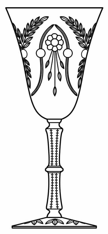 Springtime Water Goblet by Glastonbury - Lotus-1