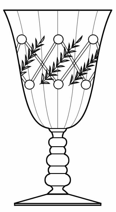St. Regis Water Goblet by Glastonbury - Lotus-1