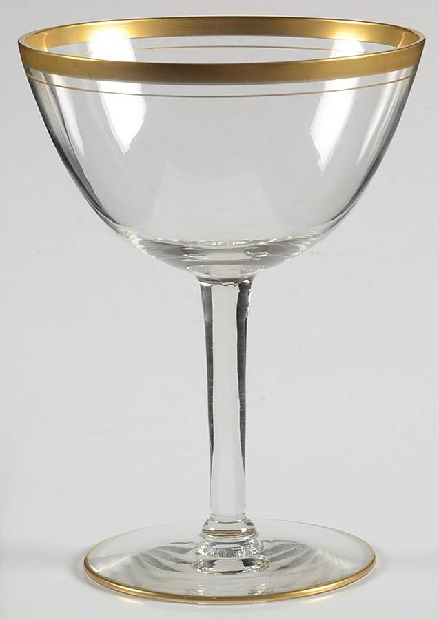 Theme (Gold Trim) Champagne/Tall Sherbet by Glastonbury - Lotus-1