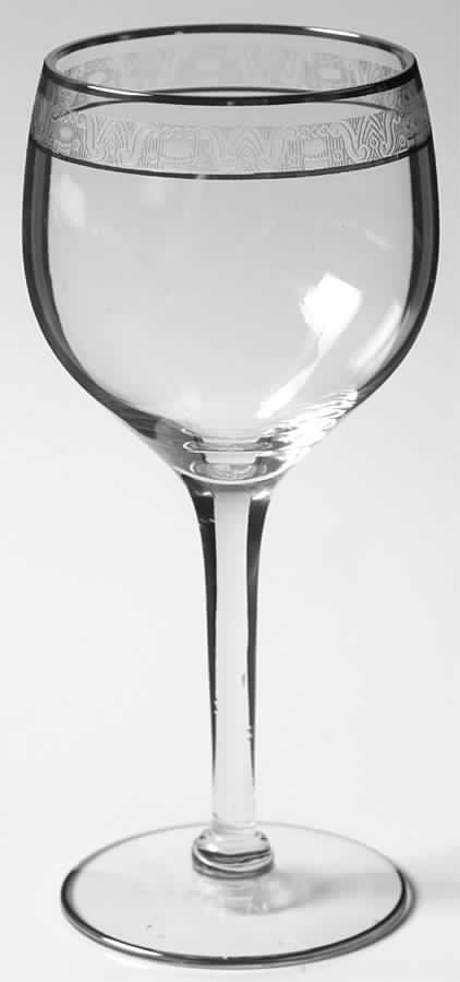 Transition Platinum Water Goblet by Glastonbury - Lotus-1