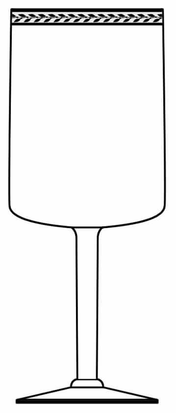 Tudor Clear Water Goblet by Glastonbury - Lotus-1