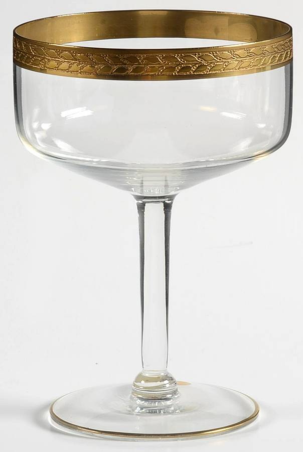 Tudor Clear Champagne/Tall Sherbet by Glastonbury - Lotus-1