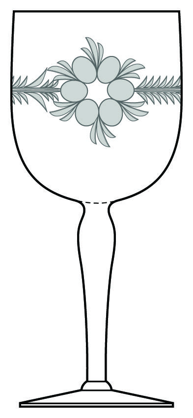 Vassar Water Goblet by Glastonbury - Lotus-1