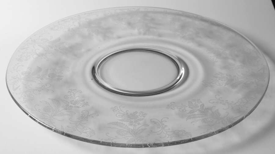Vesta Clear (Stem 75) Small Torte Plate by Glastonbury - Lotus-1