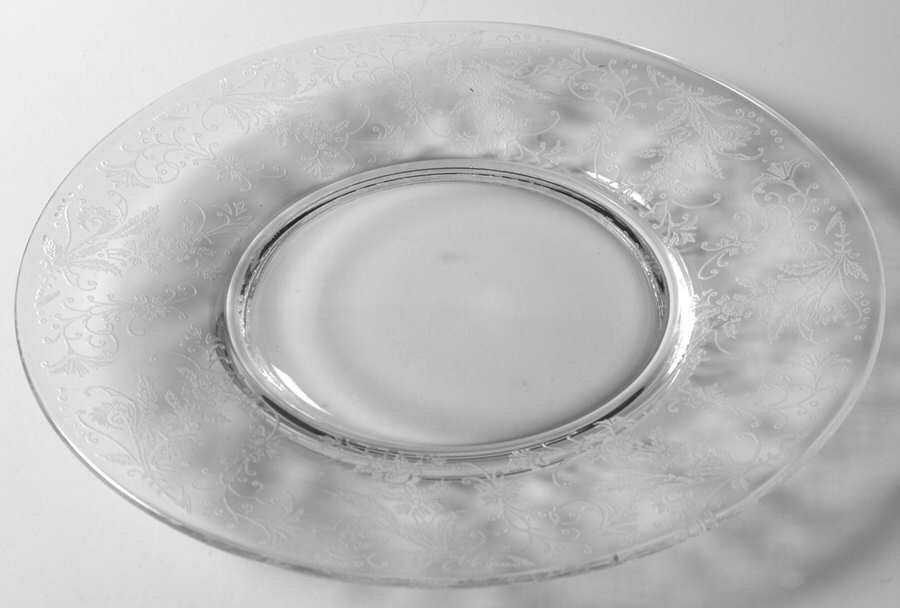 Vesta Clear (Stem 75) Luncheon Plate by Glastonbury - Lotus-1