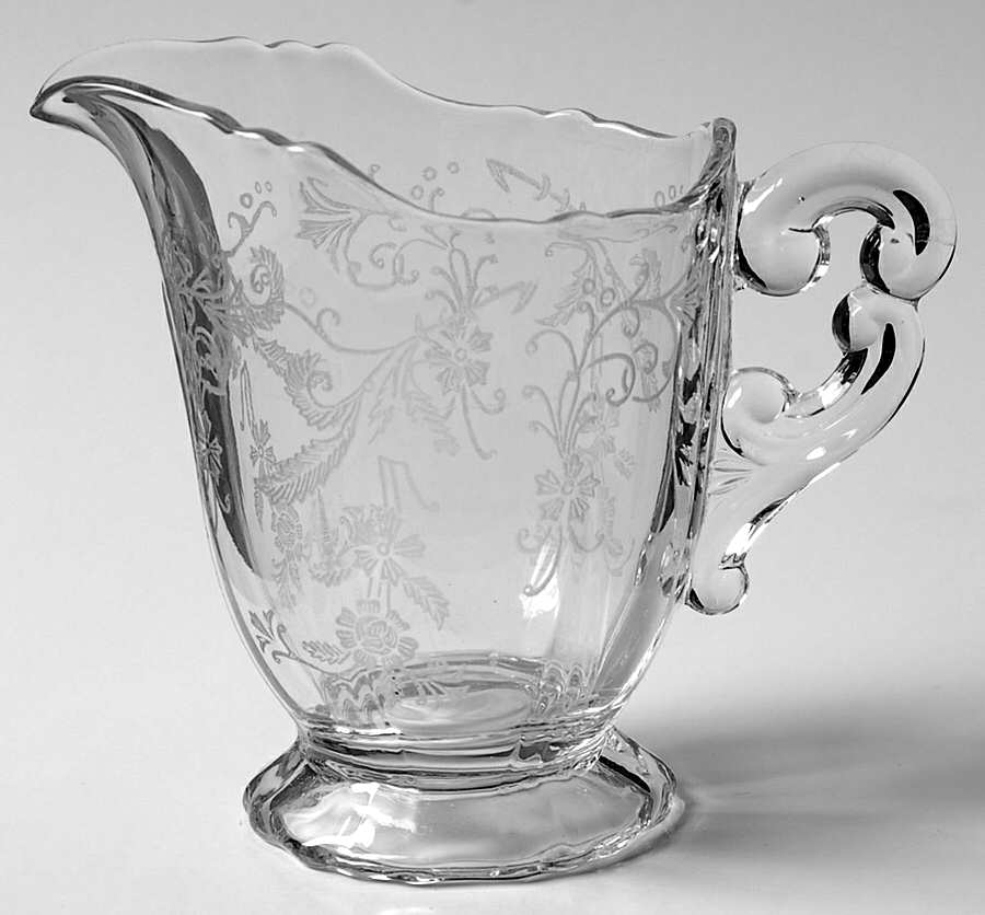 Vesta Clear (Stem 75) Creamer by Glastonbury - Lotus-1