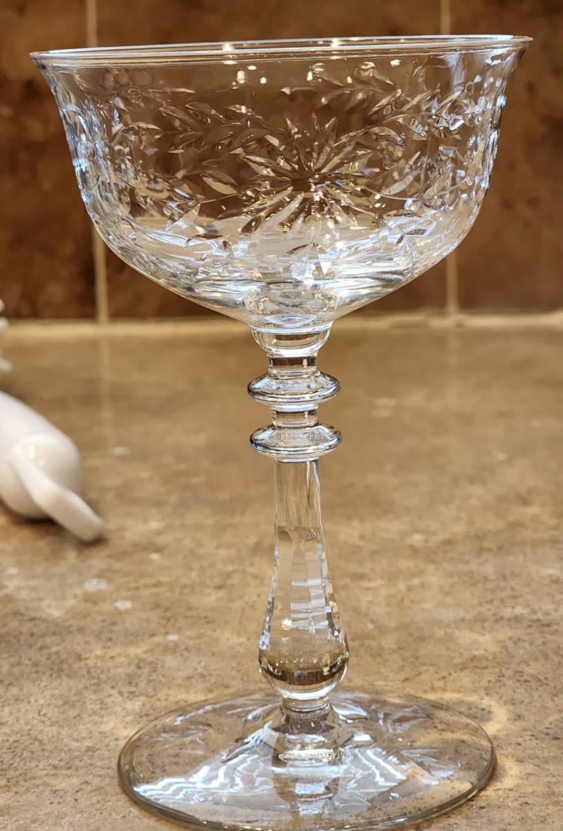 Victoria Champagne/Tall Sherbet by Glastonbury - Lotus-1