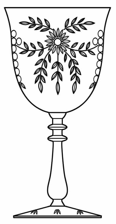 Victoria Water Goblet by Glastonbury - Lotus-1