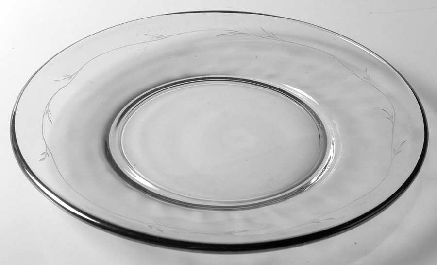 Vignette (Platinum Trim) Luncheon Plate by Glastonbury - Lotus-1