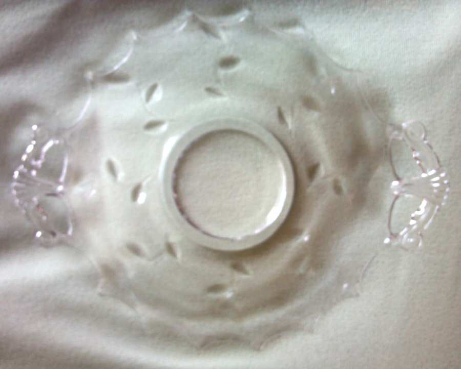 Vine (Stem 77) Handled Cake Plate by Glastonbury - Lotus-1