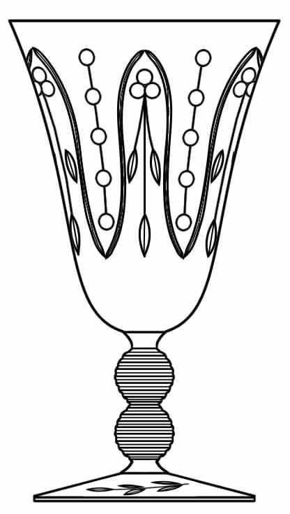 Vogue Water Goblet by Glastonbury - Lotus-1
