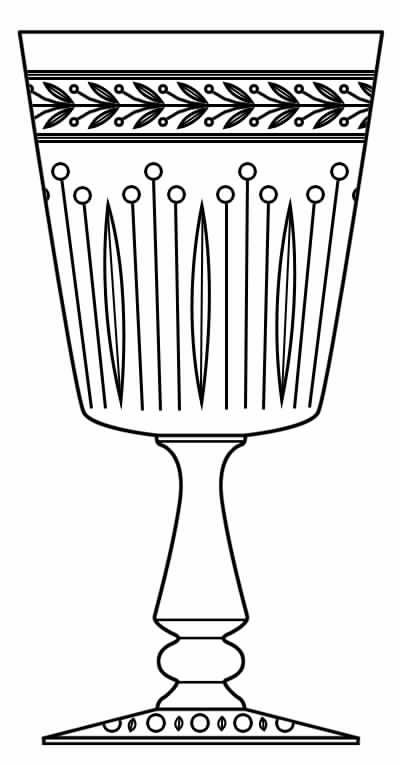 Windsor (Stem 54) Water Goblet by Glastonbury - Lotus-1