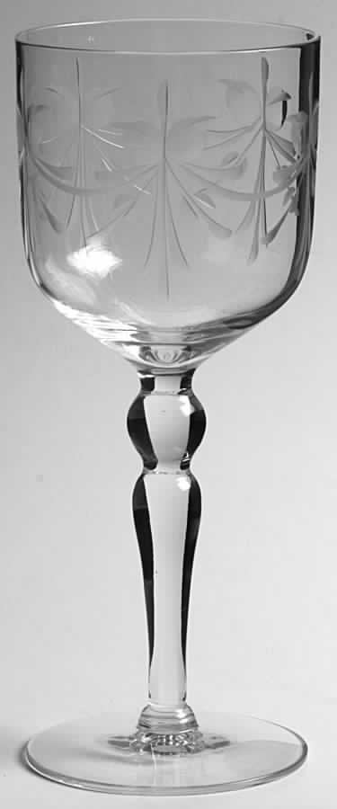 Yorktown Clear Water Goblet by Glastonbury - Lotus-1