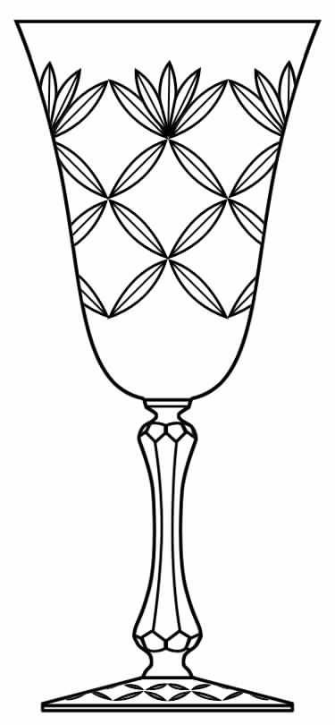 York Water Goblet by Glastonbury - Lotus-1