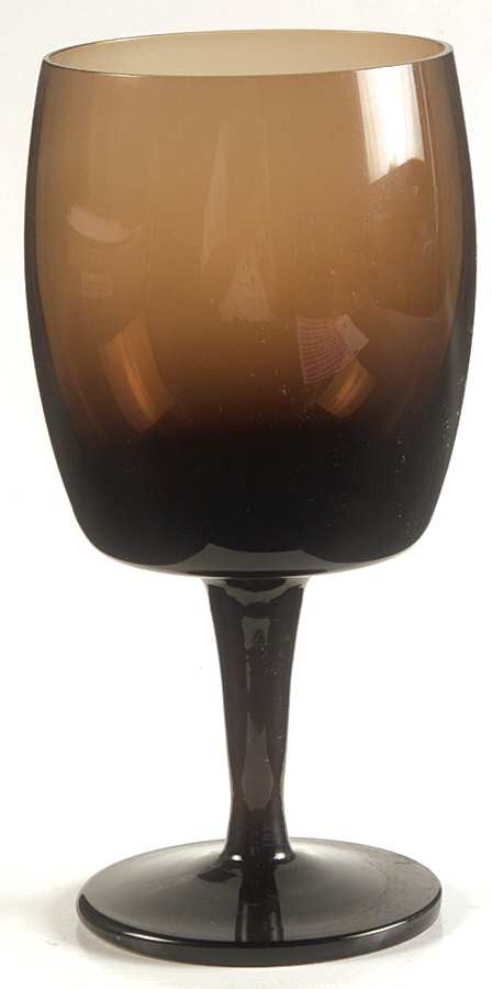 Accent Brown Water Goblet by Gorham Crystal-1