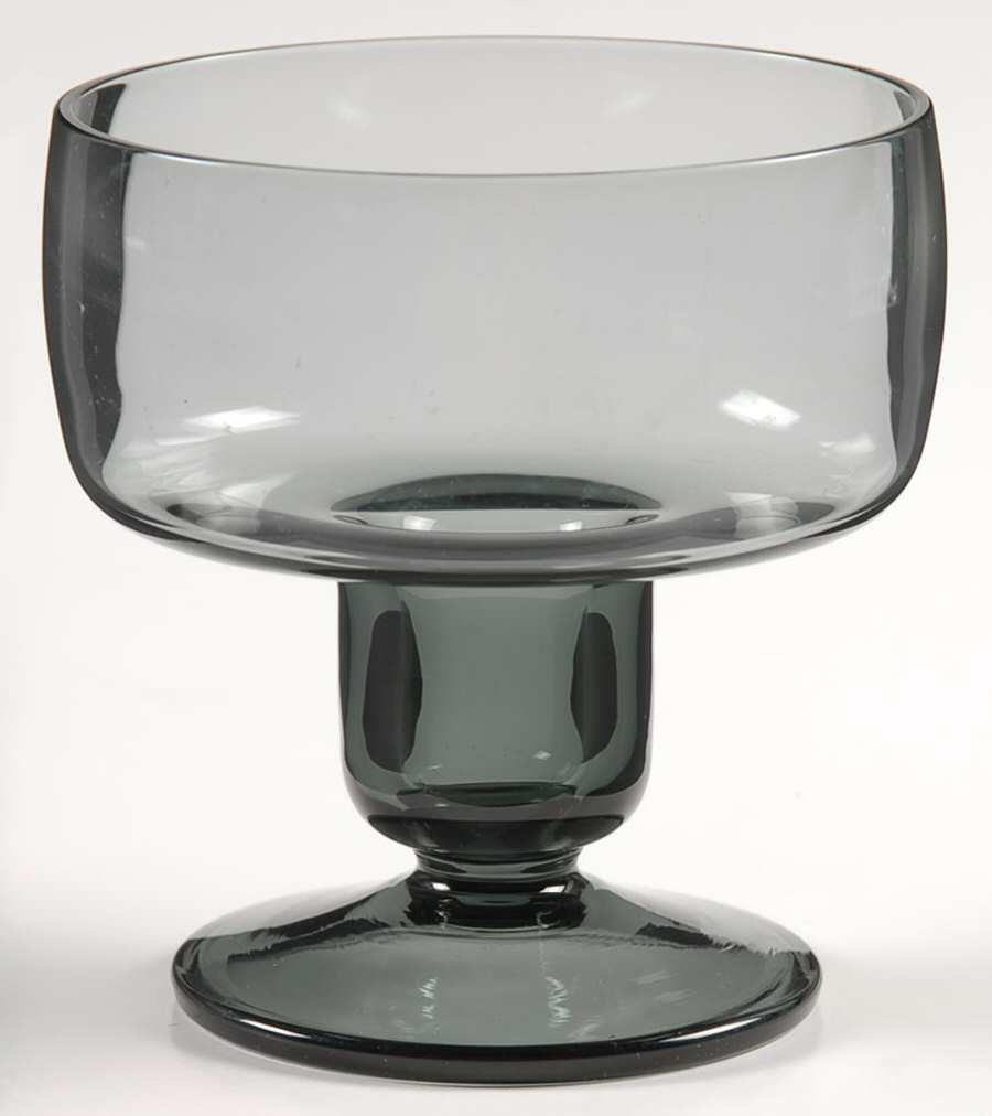 Accent Gray Single Light Candlestick by Gorham Crystal-1