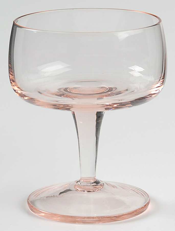 Accent Peach Champagne/Tall Sherbet by Gorham Crystal-1