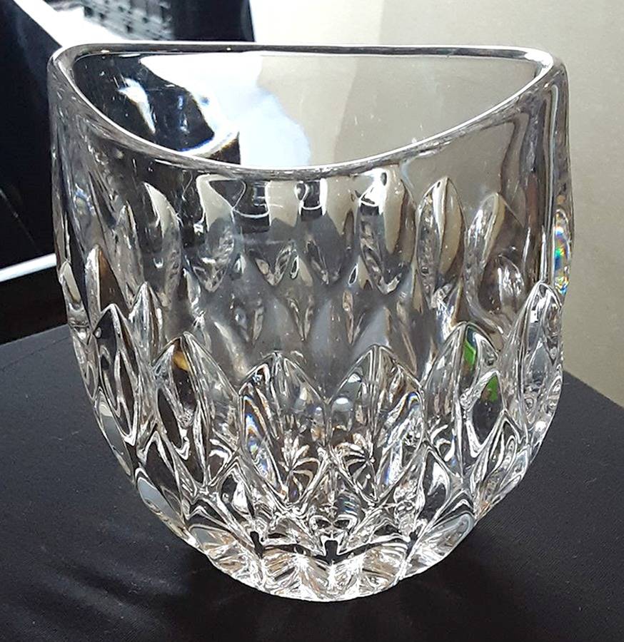 Althea (Cut) 8" Pocket Vase by Gorham Crystal-1