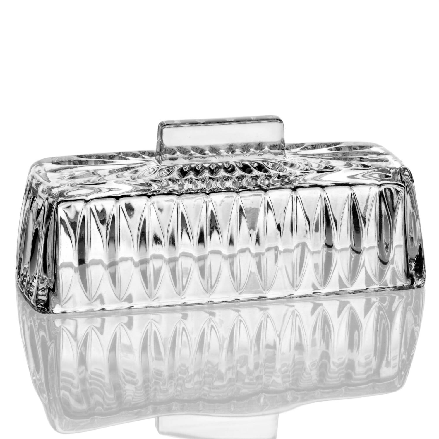 Althea (Cut) Lid for 1/4 Pound Butter by Gorham Crystal-1