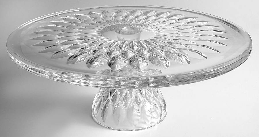 Althea (Cut) 12" Diameter Cake Stand/Pedestal by Gorham Crystal-1