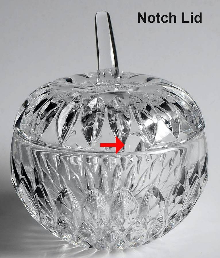 Althea (Cut) Apple Box with Lid by Gorham Crystal-1