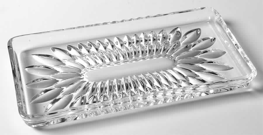 Althea (Cut) Tray for Creamer & Sugar with Lid Set by Gorham Crystal-1