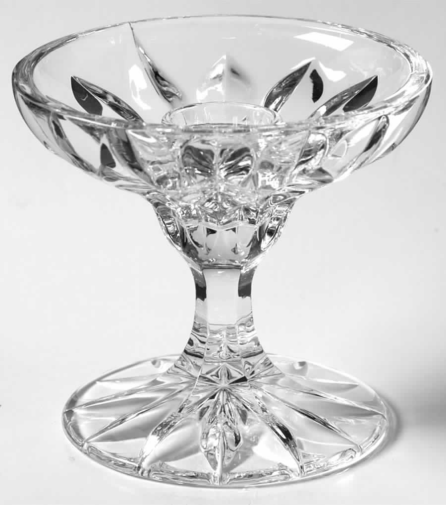 Althea (Cut) Single Light Candlestick by Gorham Crystal-1