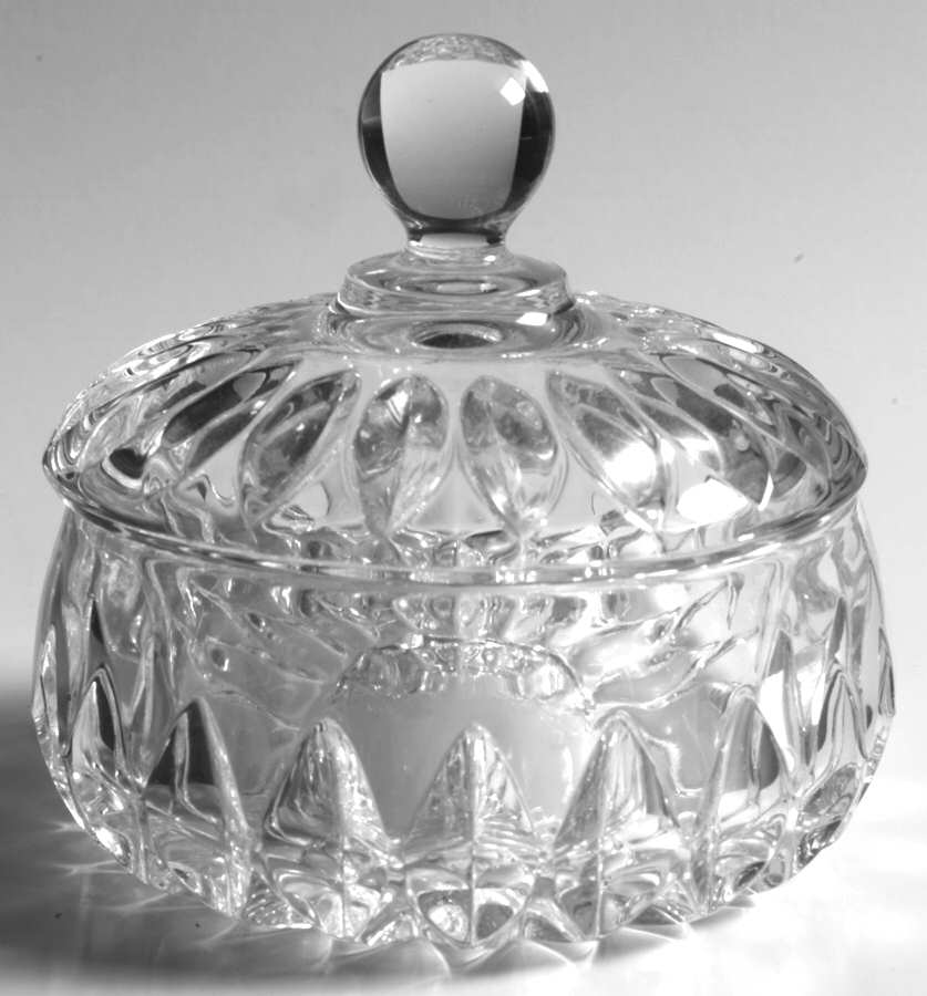 Althea (Cut) Small Candy Box with Lid by Gorham Crystal-1