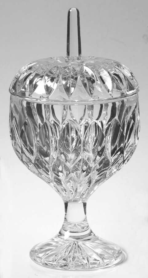Althea (Cut) Small Candy Jar & Lid by Gorham Crystal-1